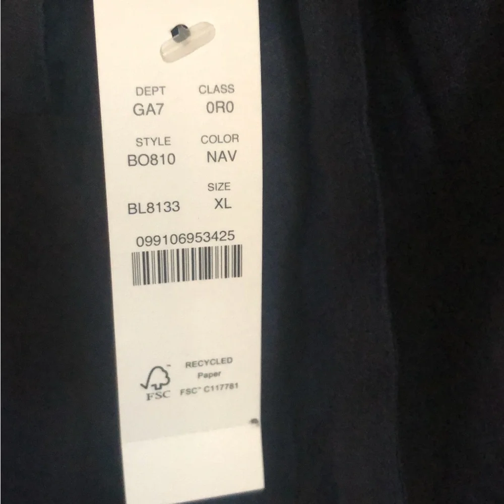 NWT J.Crew Linen Wide Leg Seaside Pants Navy Drawstring Waist Size XL BO810